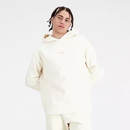 New Balance Sweat à Capuche Athletics Linear - Blanc