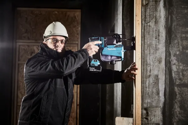 Makita DHR182RTWJ - Roterende hammer - ledningfri - 3 tilstande - SDS-plus - 1.7 Joule - 2 batterier - 18 V