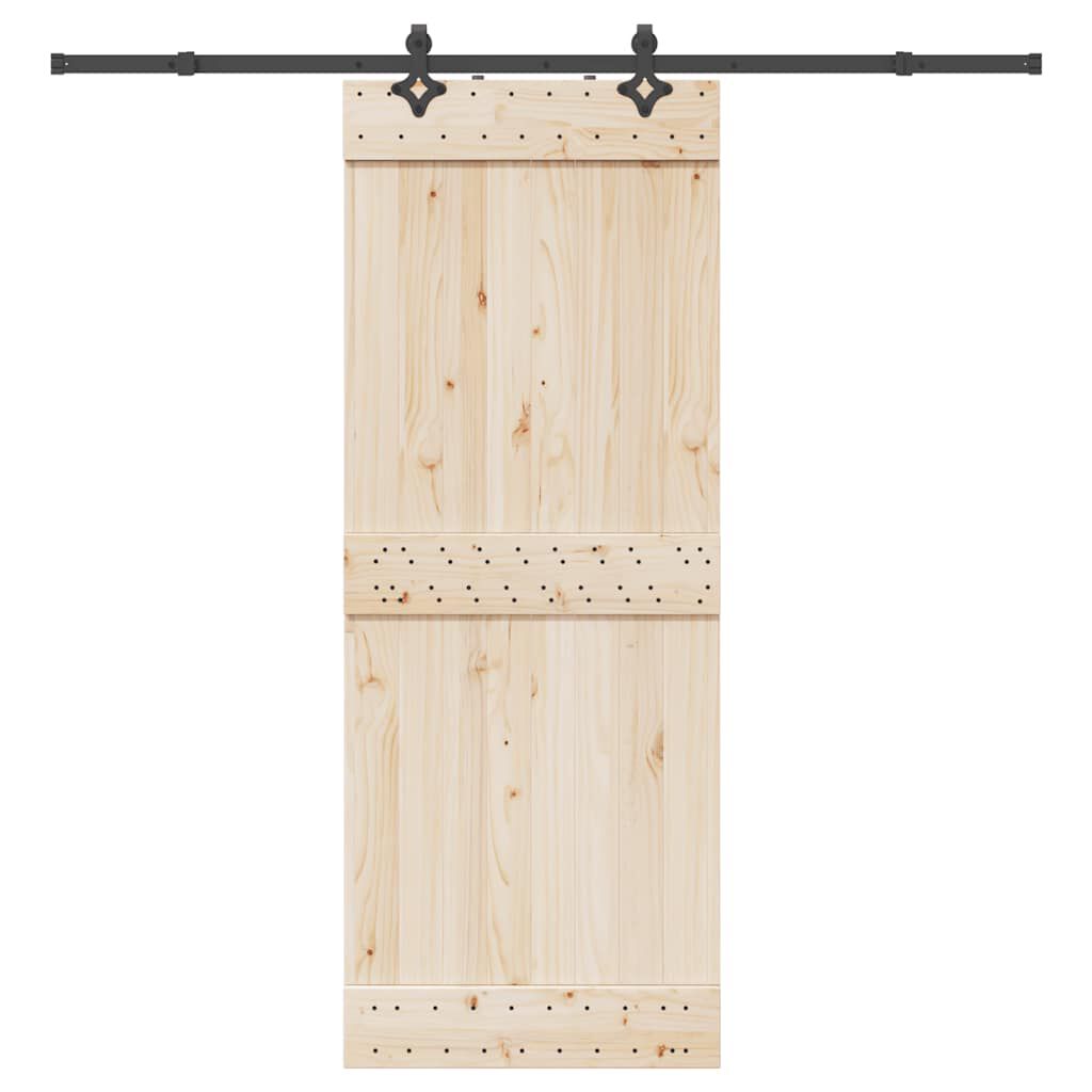 vidaXL Schuifdeurinstallatiesysteem 213,5 cm staal zwart