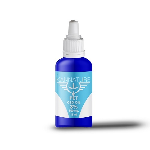 Óleo Kannature Pet com 3% de CBD para animais de estimação