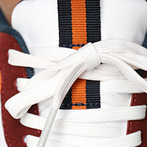 Baskets Logo Arvika 311F41W White Blue Deep Red Ochre