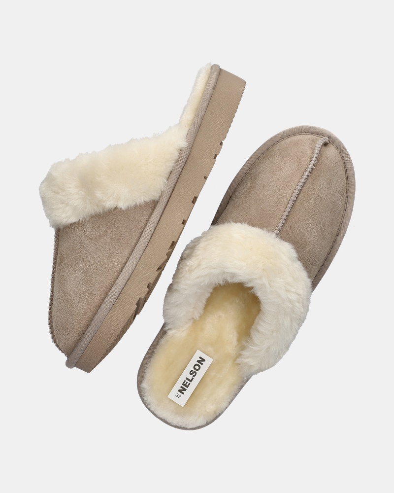 Nelson Home Pantoffels  - beige