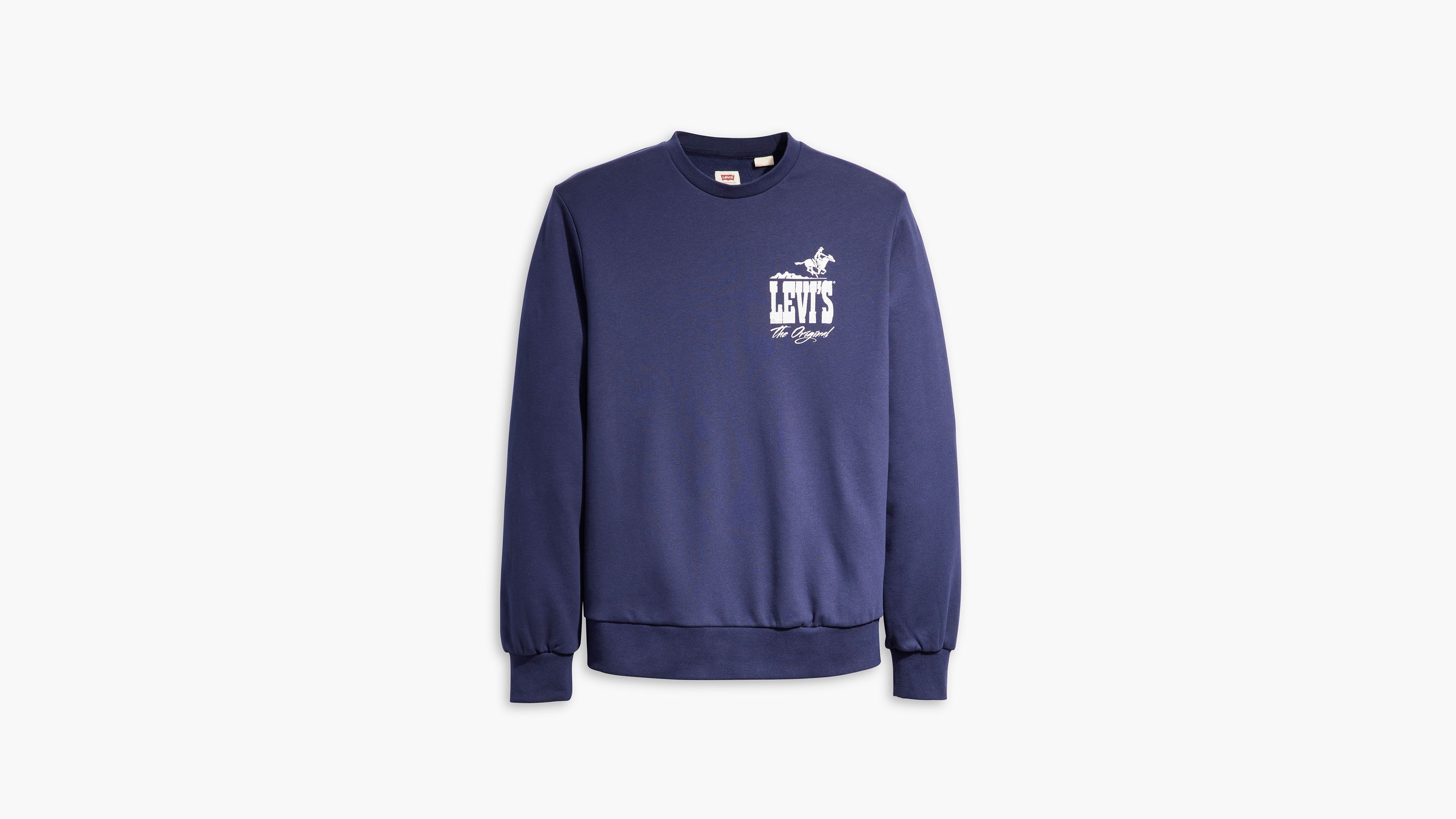 Sweat-shirt col rond graphique Standard - Heather Tone Grey Logo Crew  Naval Academy - Bleu
