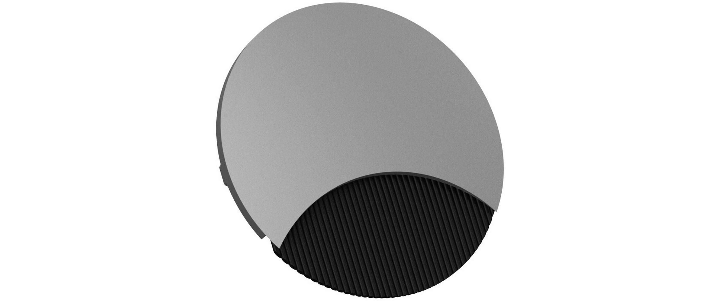 Einbaurahmen 80 mm KabeldurchführungKabeldurchführung 80 mm rund in Edelstahl Optik
