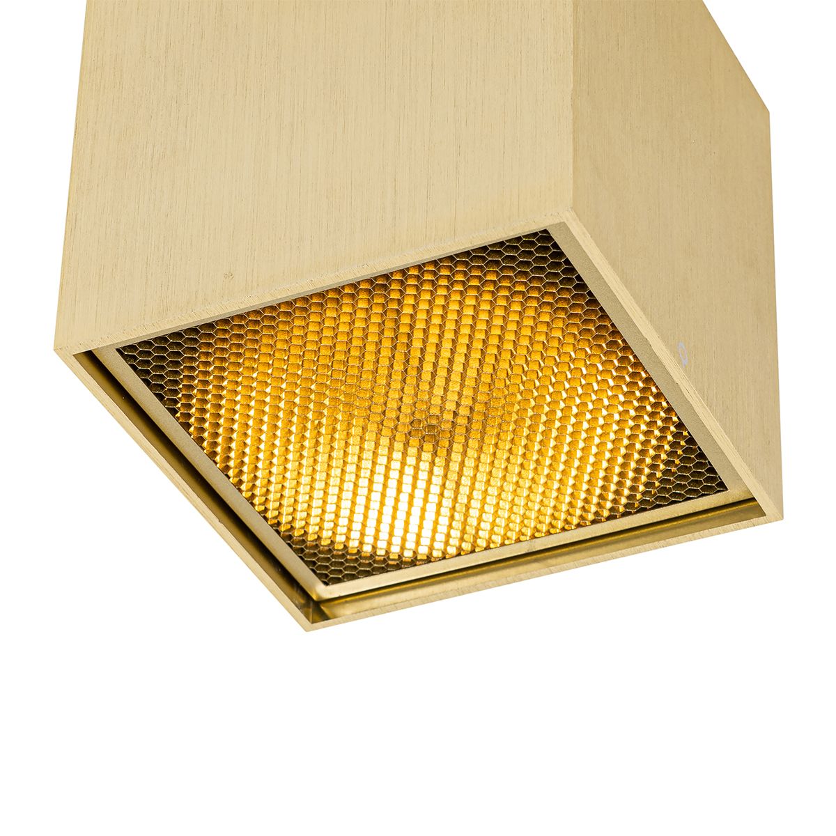 Design opbouwspot goud GU10 111mm - Box Honey