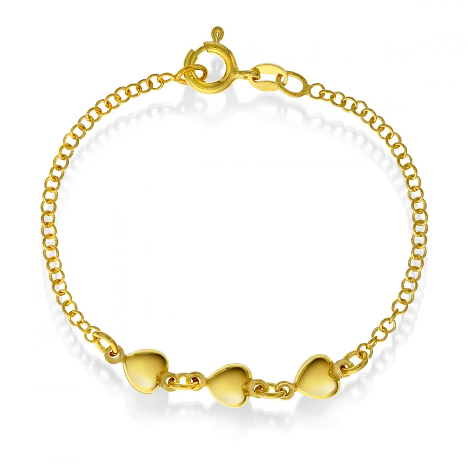 Pia&Per Heart Armbånd 18 kt. Forgyldt Sølv 62141