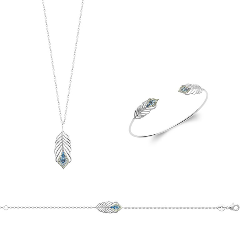Collier Femme - Argent 925 - Oxyde de zirconium - Longueur : 45 cm