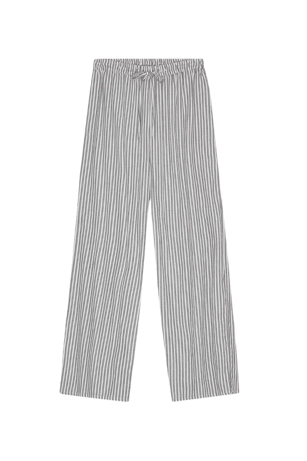Moshi Moshi Mind  Slow flannel bukser - ecru/moonless night