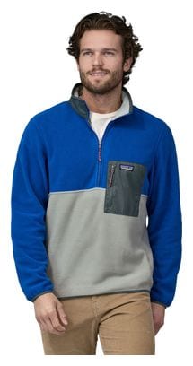 Pull Polaire Patagonia Microdini 1/2 Zip Bleu/Gris