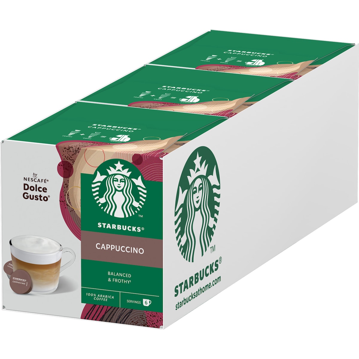 Starbucks Cappuccino av NESCAFÉ Dolce Gusto kaffekapsler (12-pk)