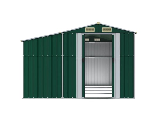 VIDAXL - Abri de jardin vert 277x365,5x179 cm acier galvanisé