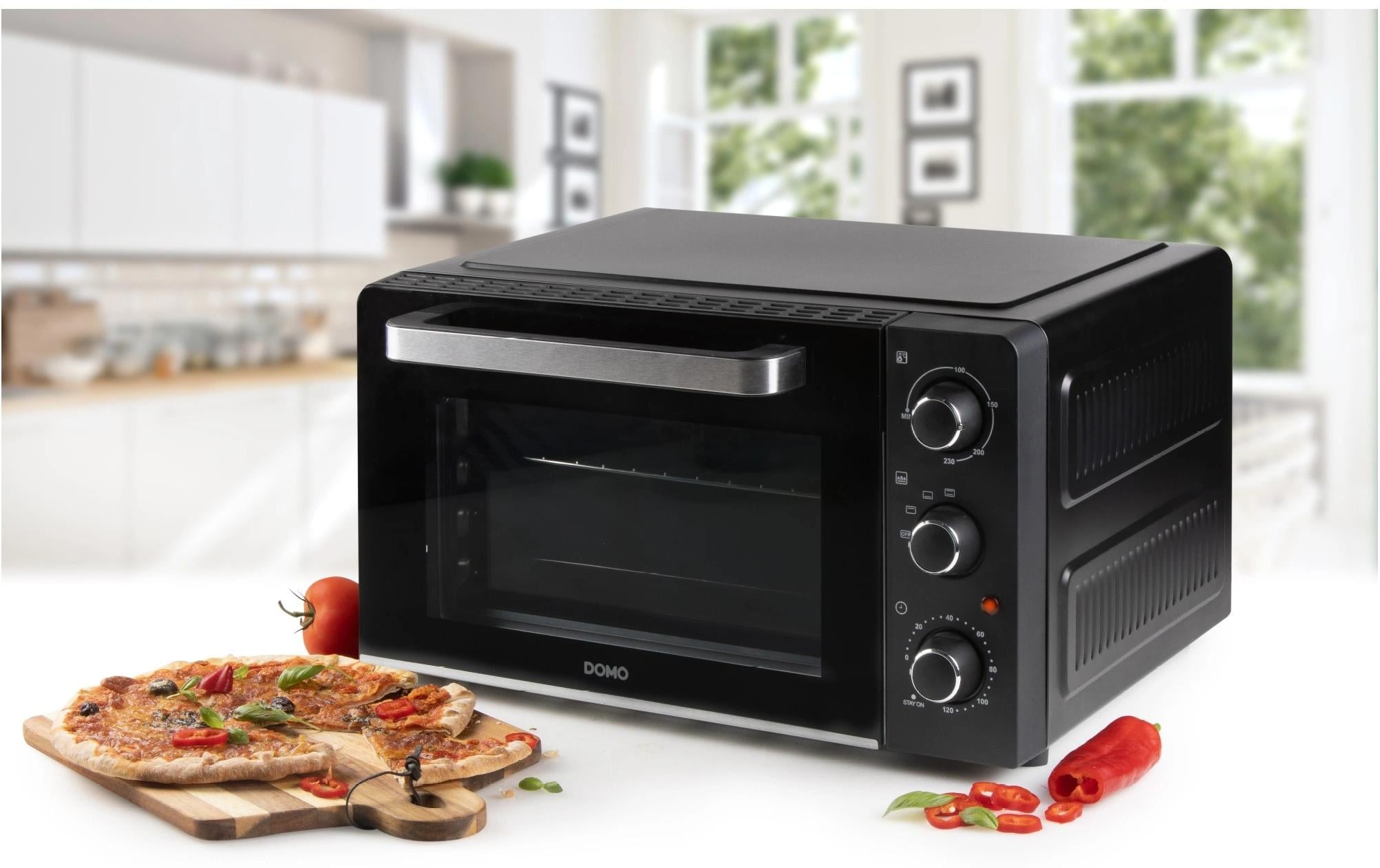 Backofen DO1107GO 28 l, SchwarzKleinbackofen mit hochwertigem Wärmeelement für gleichmässige Ergebnisse
