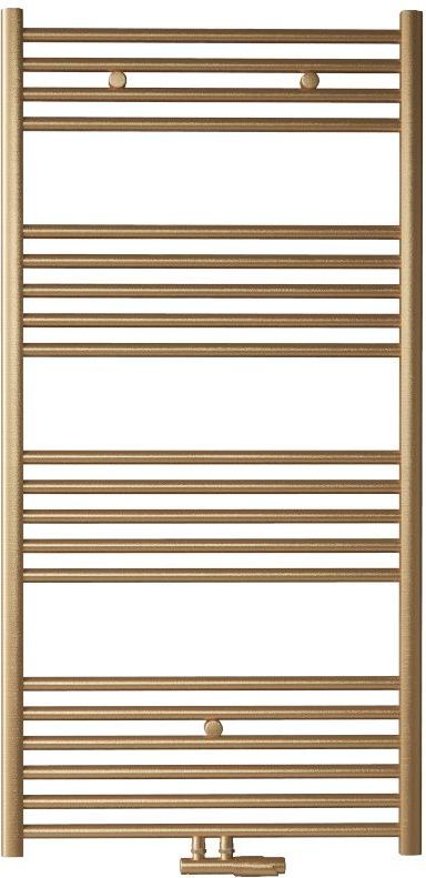 BWS - Cory - Handdoek Radiator - 120x60 cm - Geborsteld Messing Goud