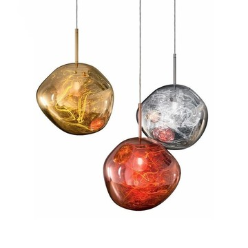 NJOY hanglamp glas 20cm goud