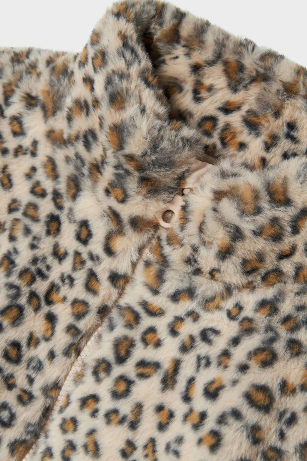 NAME IT KIDS imitatiebonten faux fur jas lichtbruin