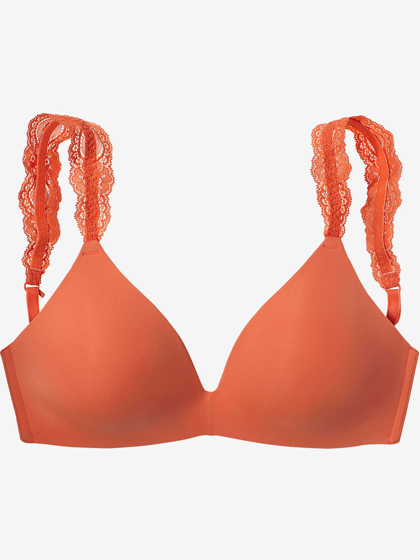 Soutien-gorge push-up, bretelles en dentelle fine