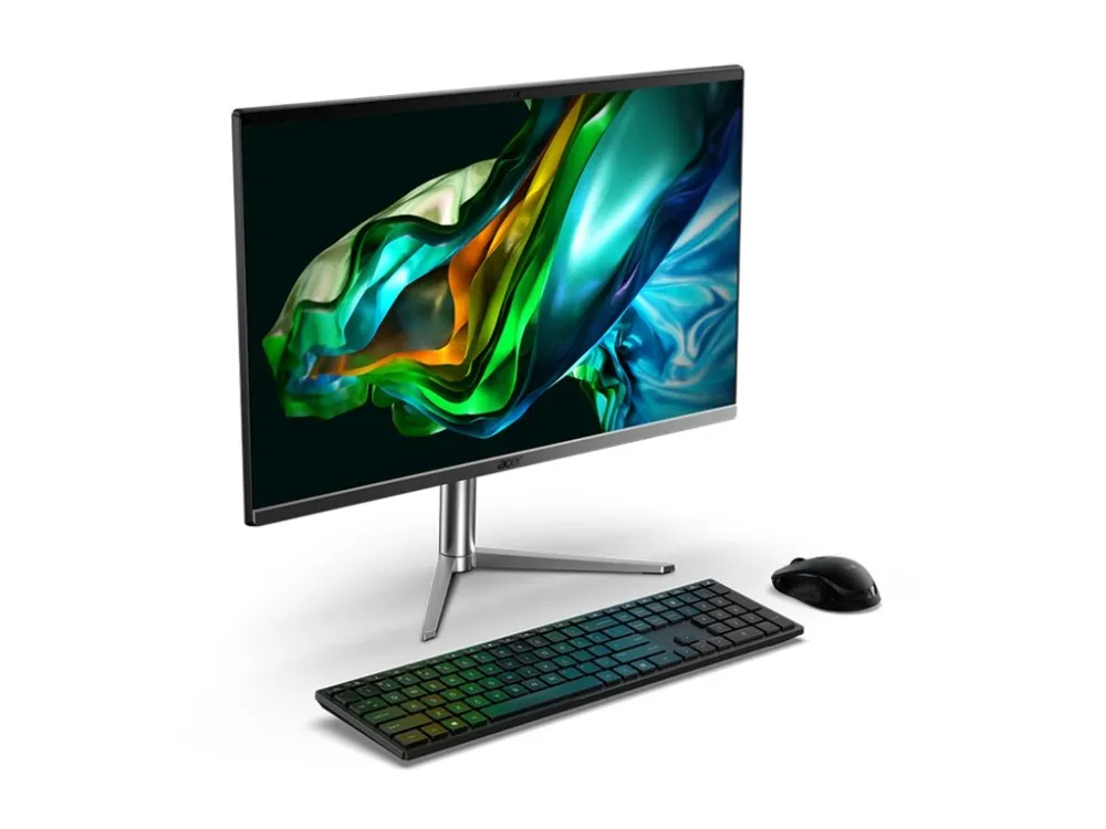 Acer Aspire C 24 C24-1300 - Alt-i-én Ryzen 3 7320U / op til 4.1 GHz - RAM 8 GB - SSD 256 GB - Radeon 610M - IEEE 802.11ax (Wi-Fi 6E), Bluetooth, Gigabit Ethernet - Win 11 Home - skærm: LED 23.8