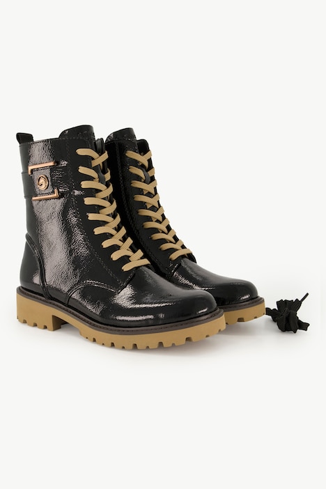 Remonte Lackleder-Boots, Wechselfußbett, Weite G