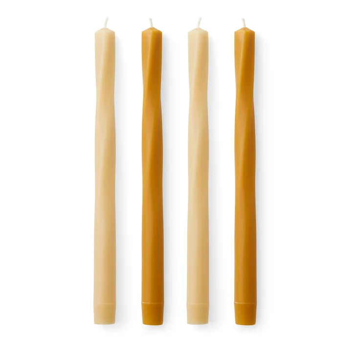 Audo - Twist Stabkerze, H 30 cm, warm (4er-Set)