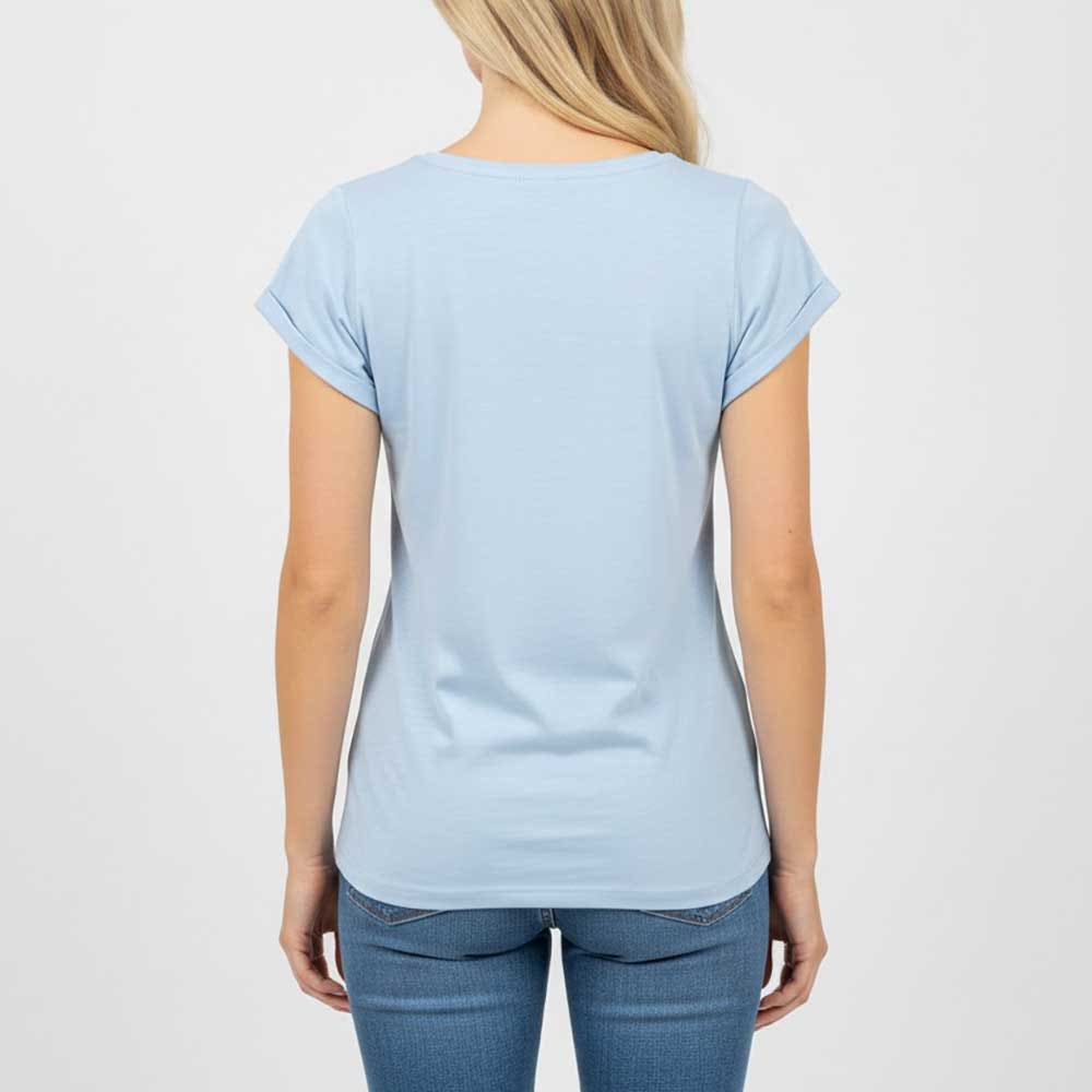 T-shirt Femme bleu ciel