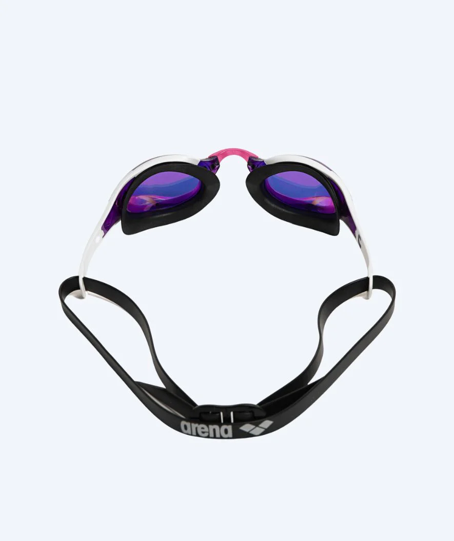 Arena Elite svømmebriller - Cobra Edge SWIPE Mirror - Hvid/lilla