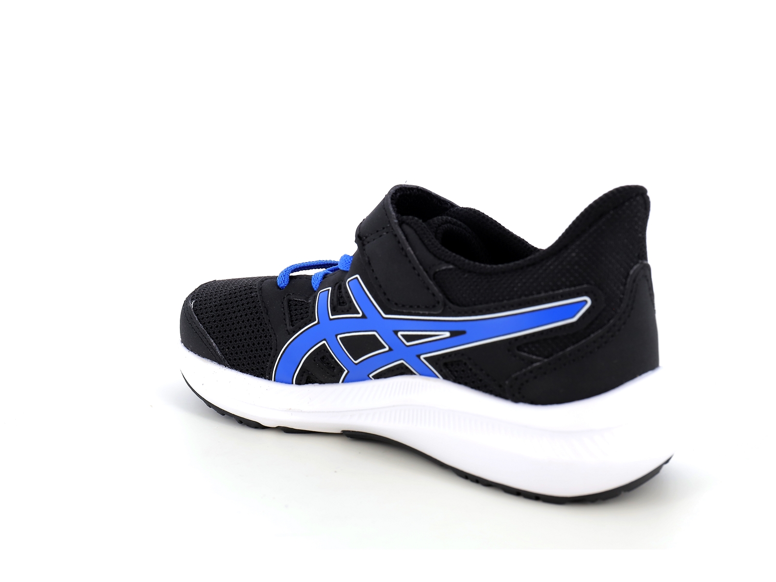 Asics-JOLT 4 PS Matières combinées Noir-Bleu