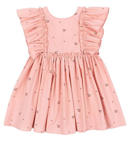 Konges Sløjd Kleid - Euböa Bow - Cherry Coeur