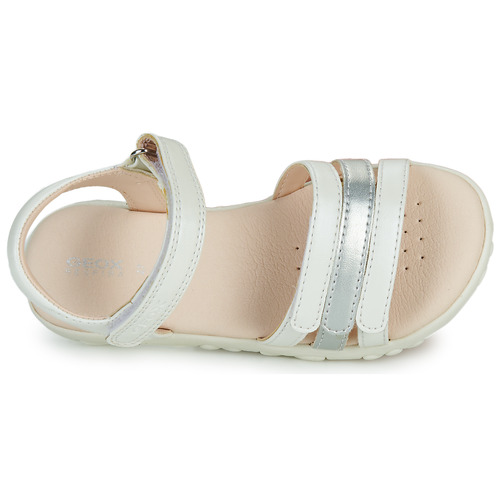 Geox - J SANDAL HAITI GIRL - Blanc / Argenté