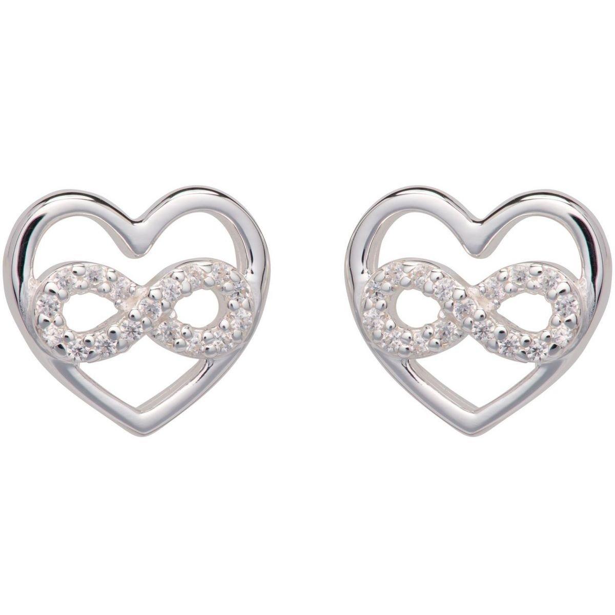 Unique And Co Ladies Unique And Co Sterling Stud Earrings with CZ