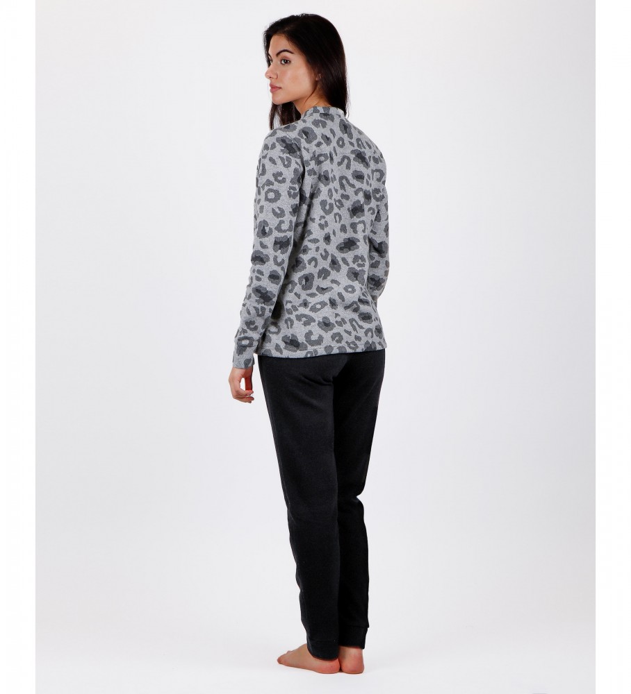 Pijama de pele cinza Admas