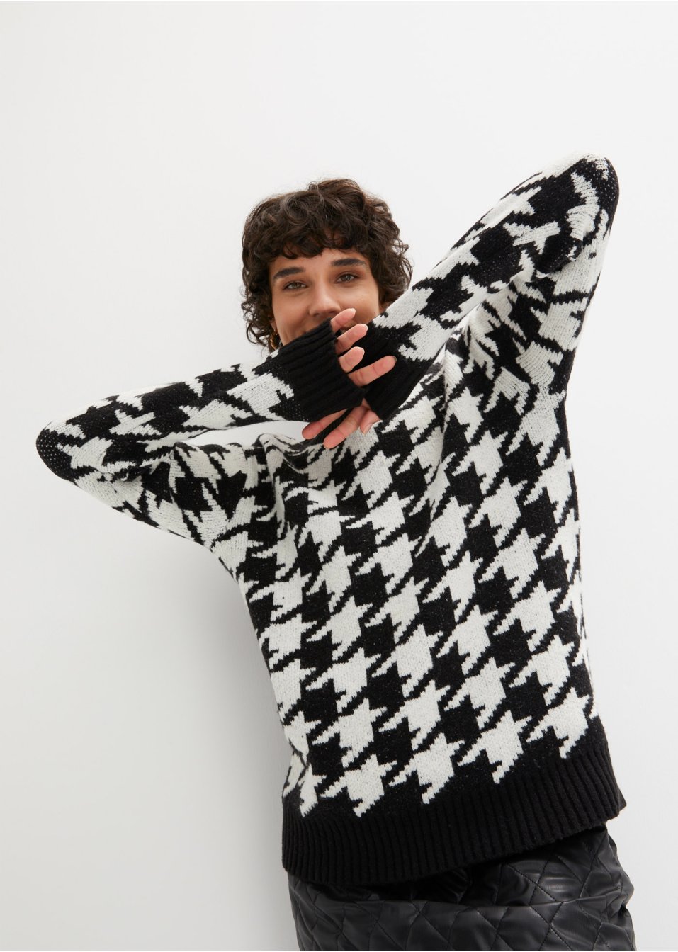 Pull en maille à col rond