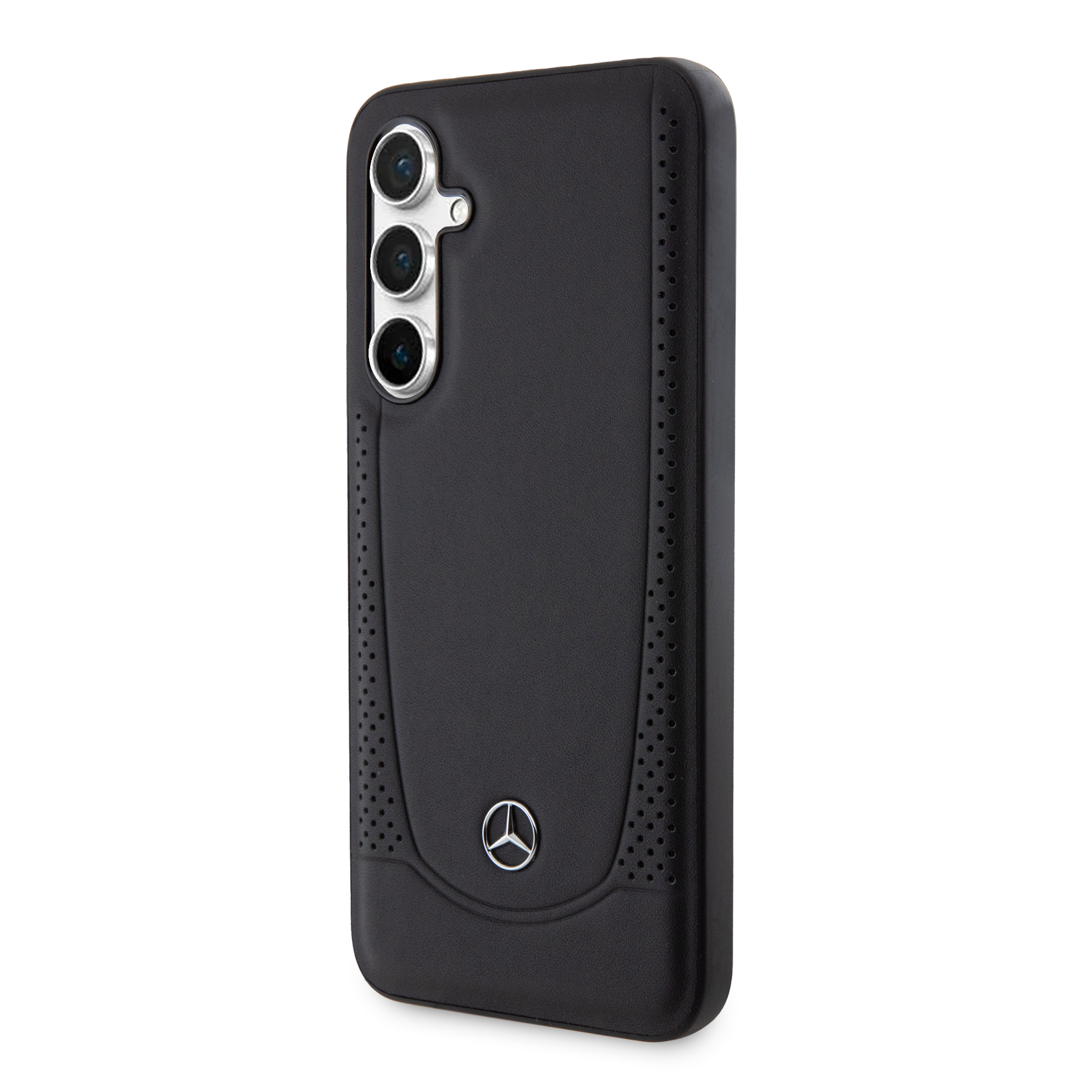 Samsung Galaxy S23 FE Echtleder Hardcase Hülle Urban Line (MEHCS23FEARMBK) - Schwarz