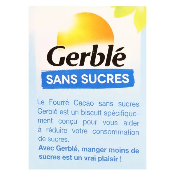 Gerblé Chocolate sem açúcar recheado com cacau 185g