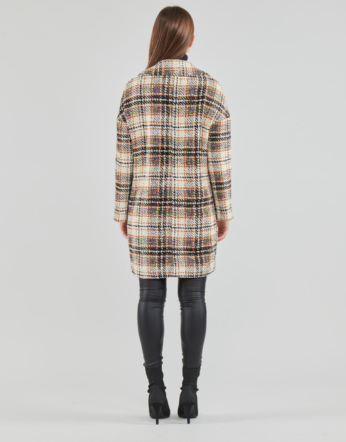 Desigual - COAT DUKE Crudo / Gris / Mostaza
