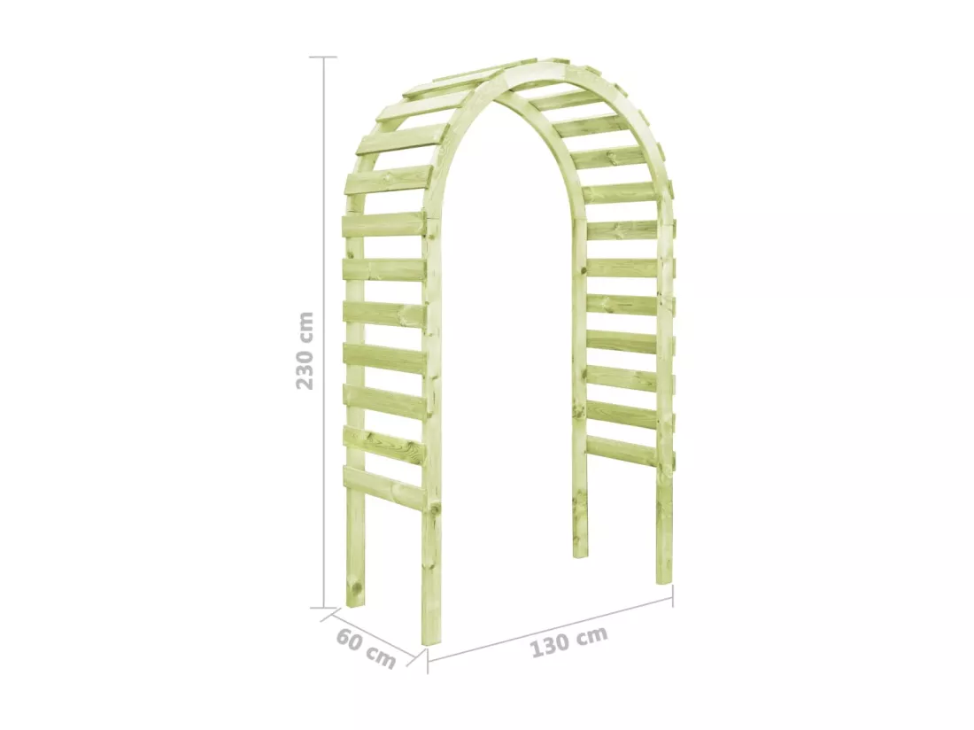 Pergola de jardin 130x60x230 cm Bois de pin imprégné