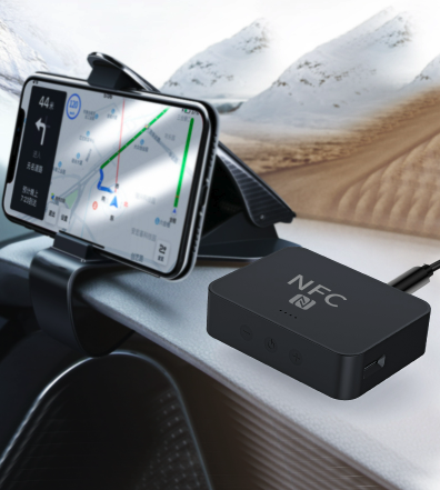 2in1 NFC Bluetooth 5.0 HD Audio Receiver mit 3.5mm Klinke / Cinch und Micro SD Slot - Schwarz