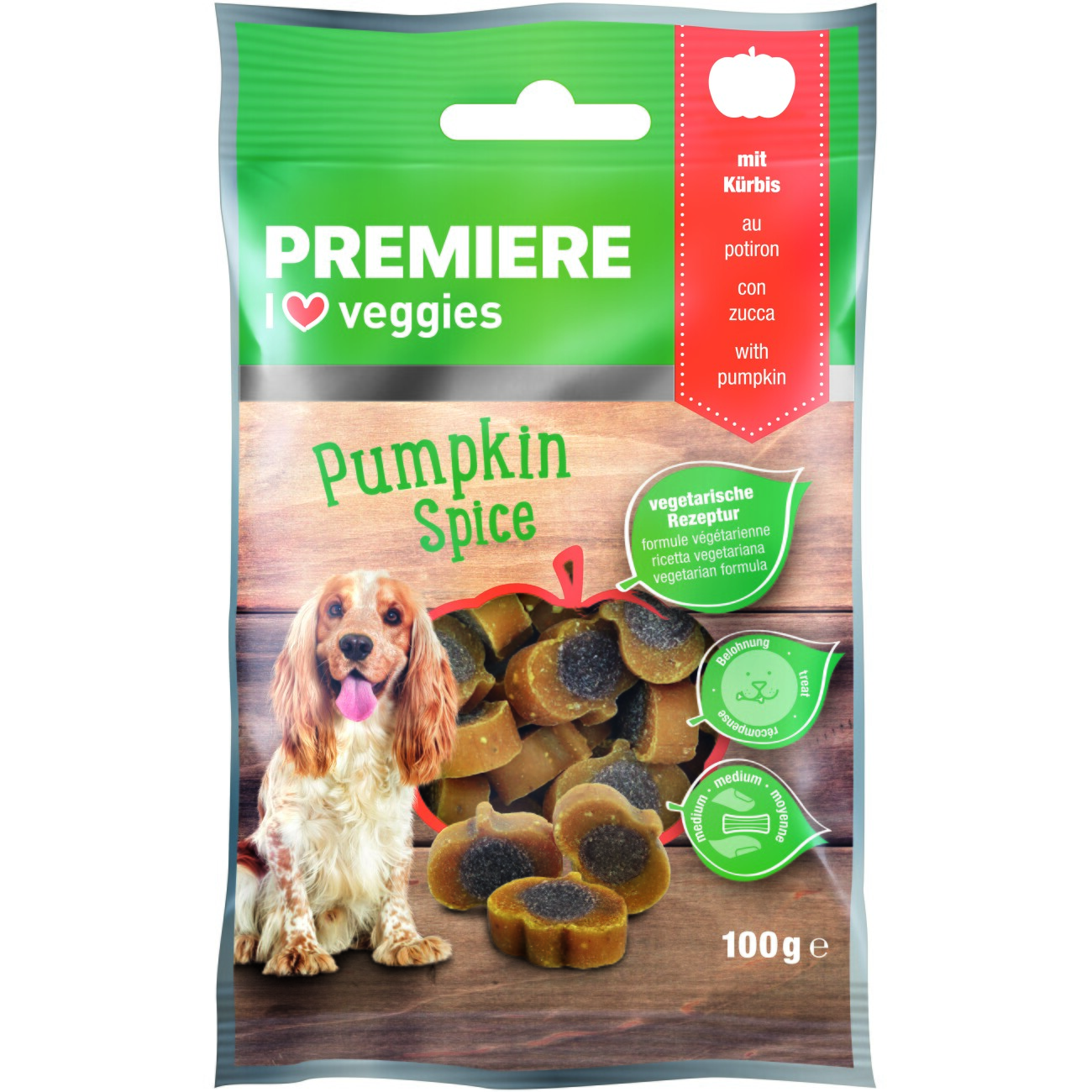 PREMIERE I love veggie Snack Kürbis 100 g