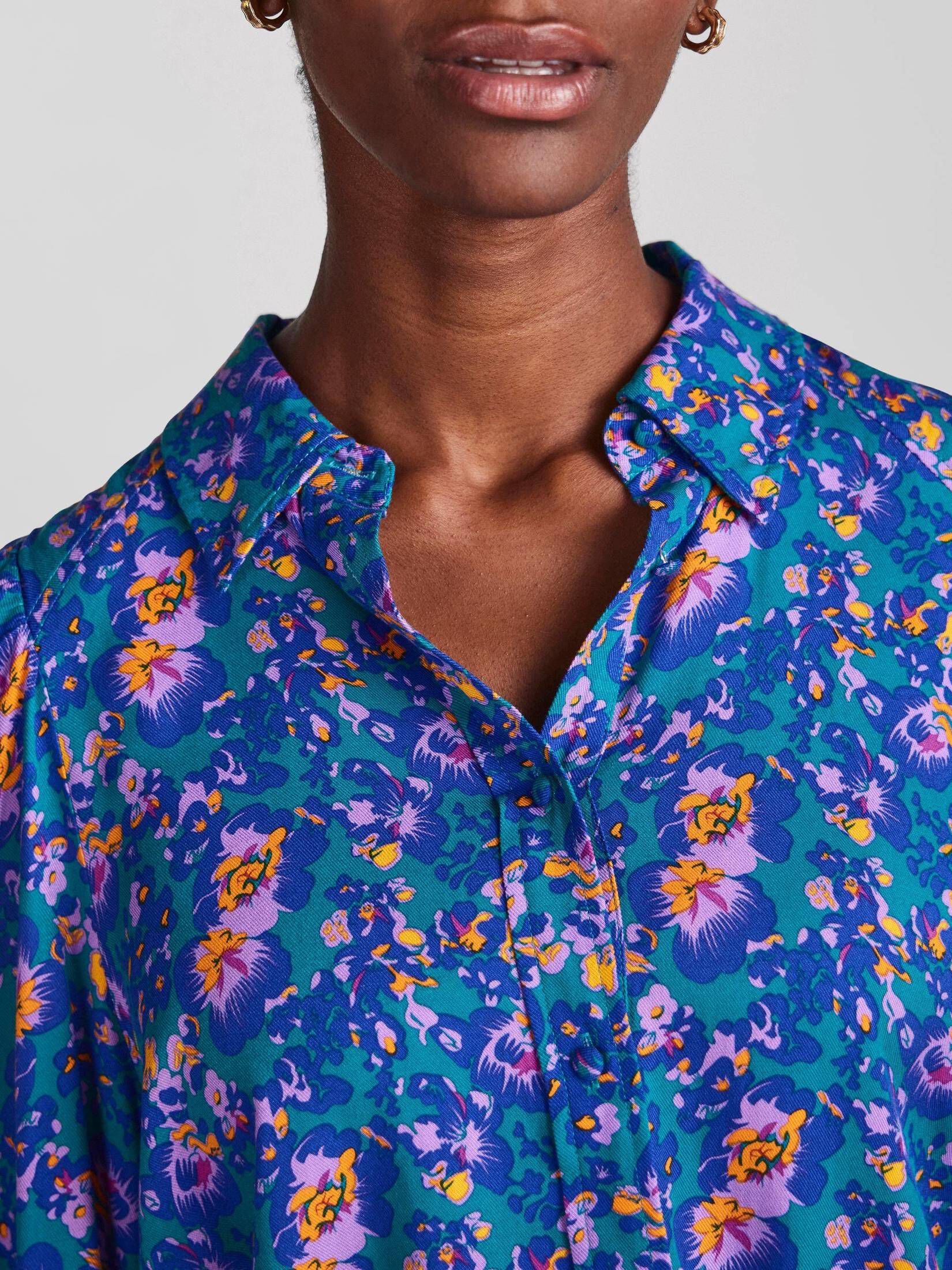 YAS| Damen Bluse YASORCHI LS SHIRT Langarm