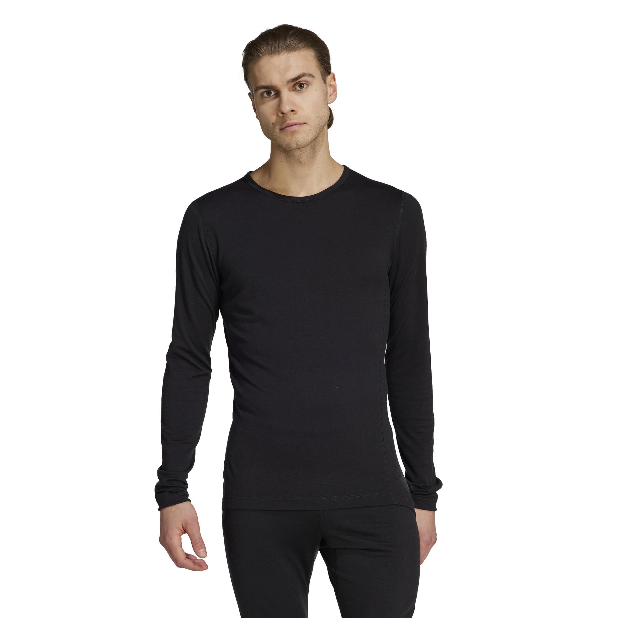 adidas Terrex XPR Merino 200 Haut Manches Longues Hommes - Noir