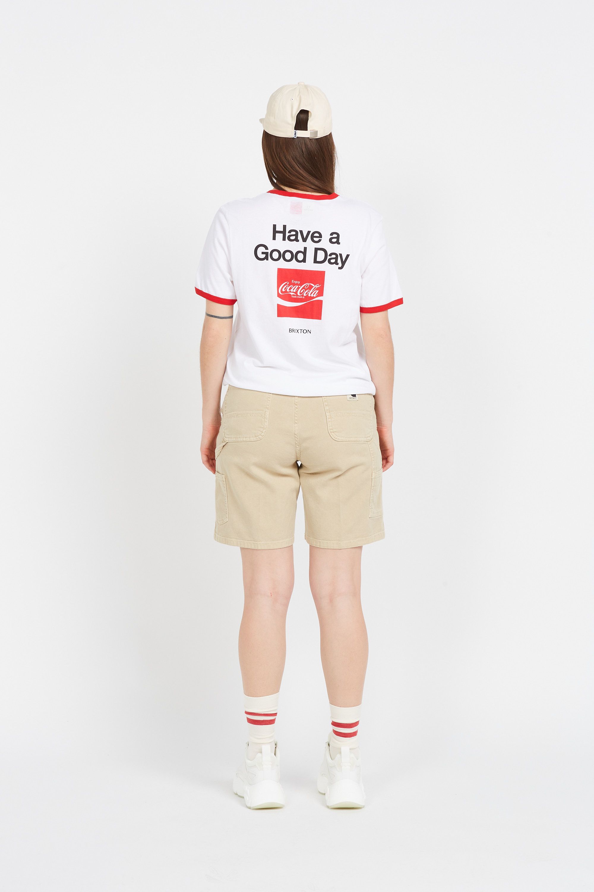 BRIXTON T-shirt - brixton x COCA COLA GOOD DAY RINGER Blanc