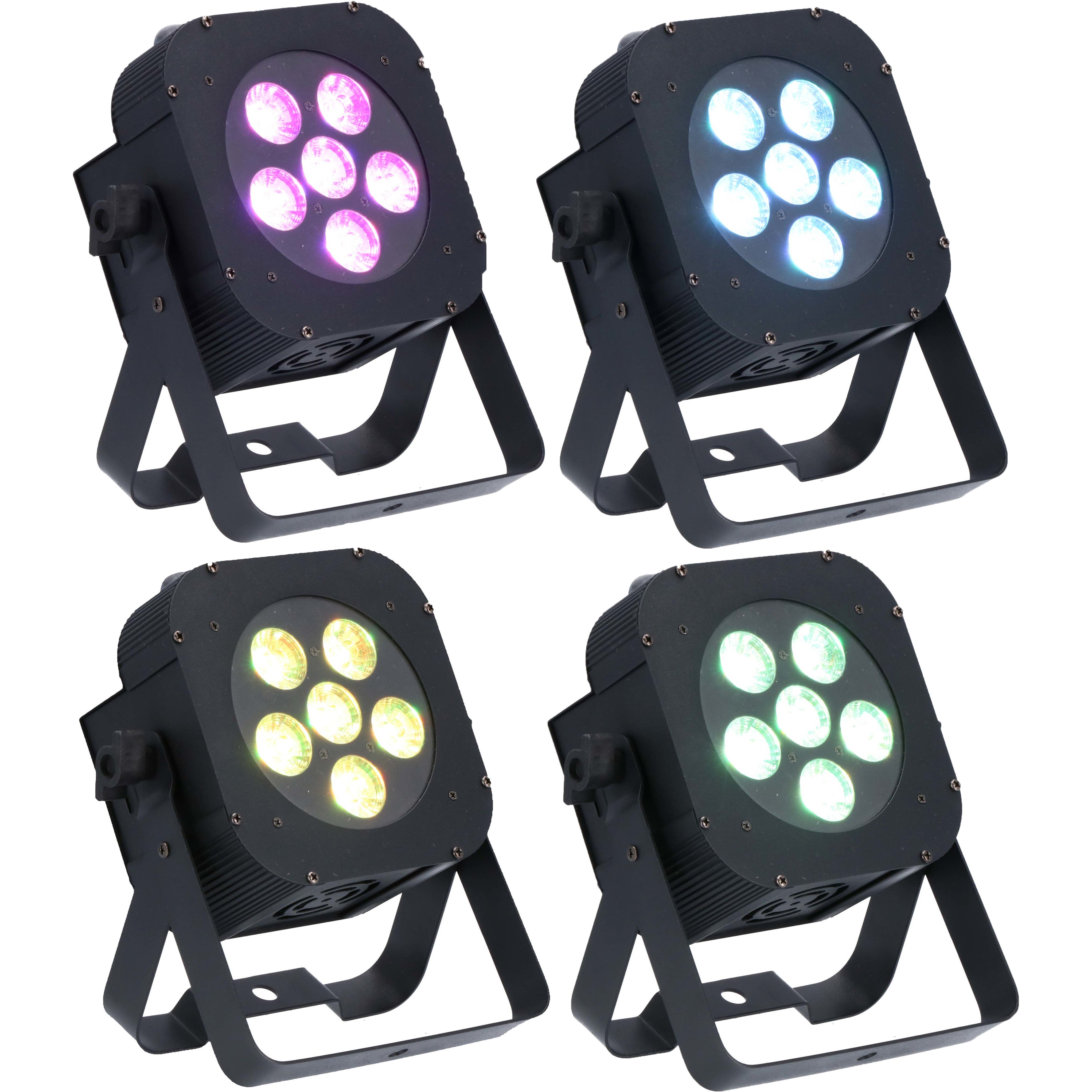 Ayra ComPar 10 5-in-1 RGBAW LED spot (set van 4)