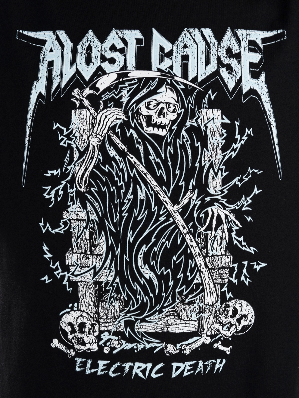 A Lost Cause Electric Death Vintage T-Shirt vintage black