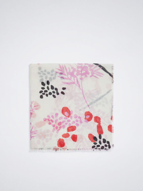 Lenço estampado - Rosa