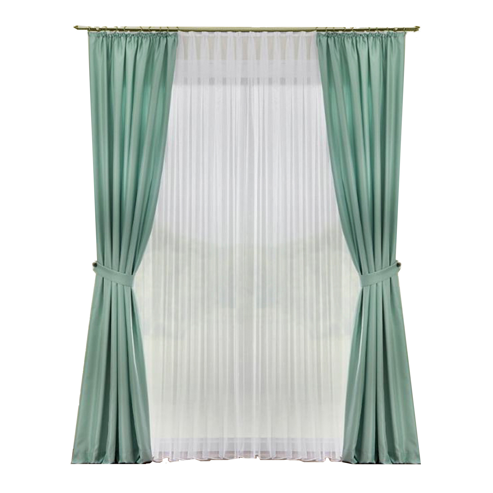 Deko-Garnitur - mint - mit U-Band - 135x180 cm