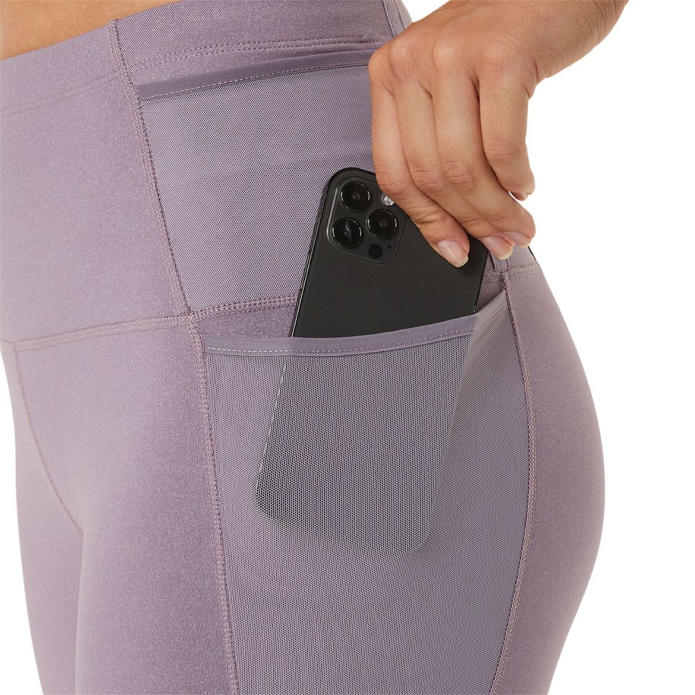 Asics DISTANCE SUPPLY 7/8 - Legging Femme violet quartz heather