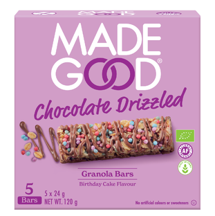 Made Good Chocolate Drizzled Granola Bars - Birthday Cake Flavor 120GR