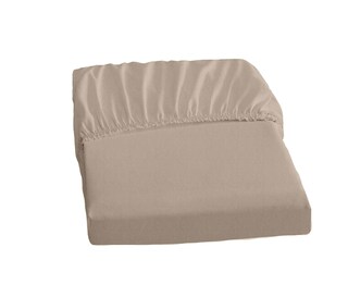DORMISETTE Jersey-Spannbettlaken 90-100 x 200 cm basaltbraun