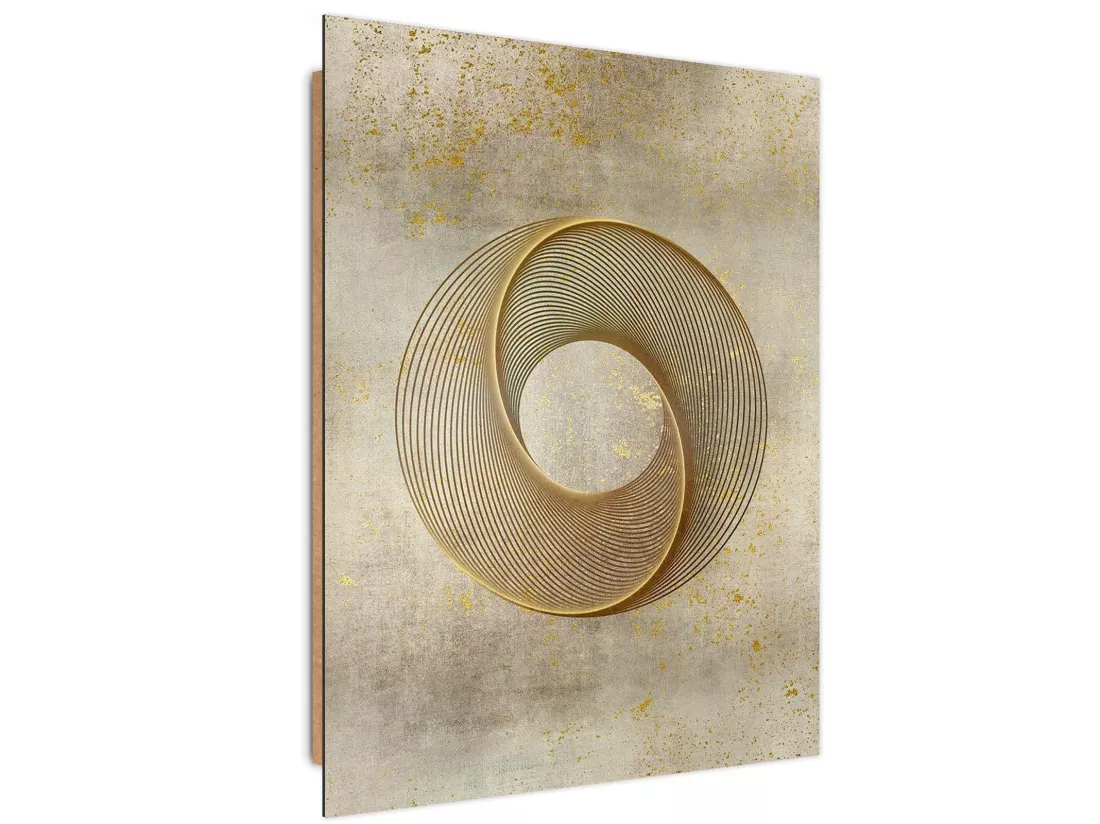 Tableau bois Cercle abstrait I - 40 x 60 cm