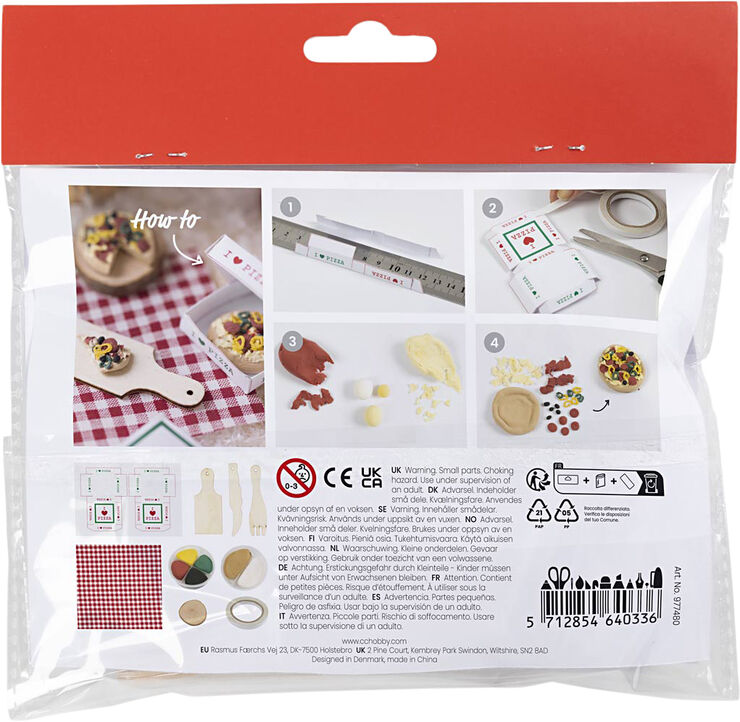 Creativ Company Mini DIY Kit Nissens Dør, Pizza