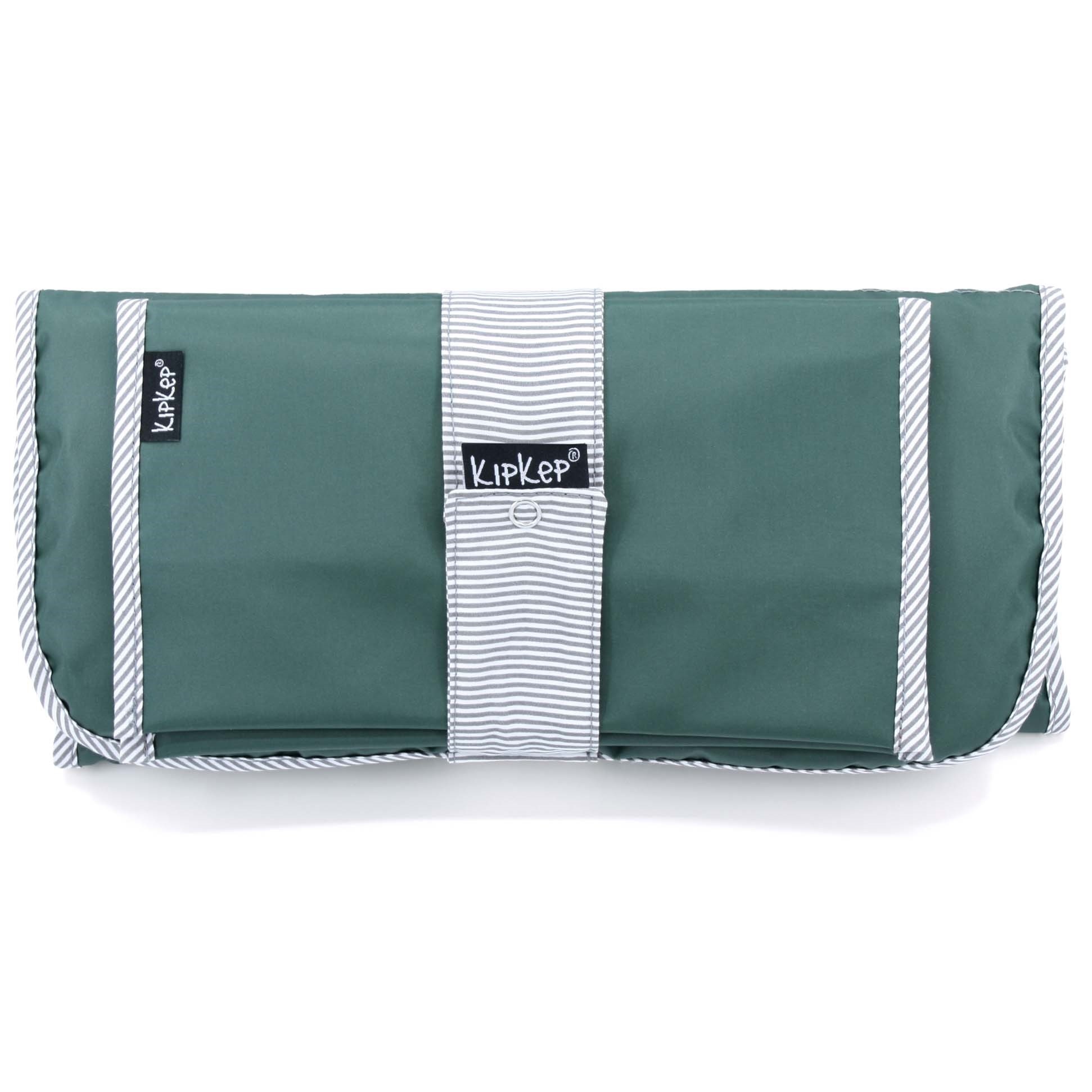 KipKep verschoningsmatje+luieretui combiset Calming Green